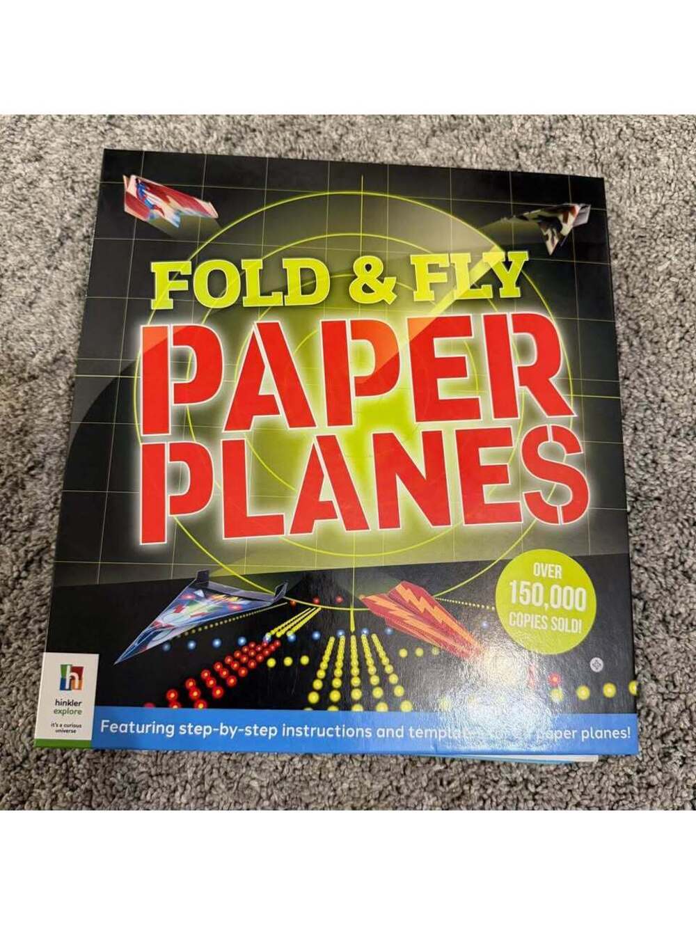 Hinkler Fold & Fly Paper Planes Book NEW